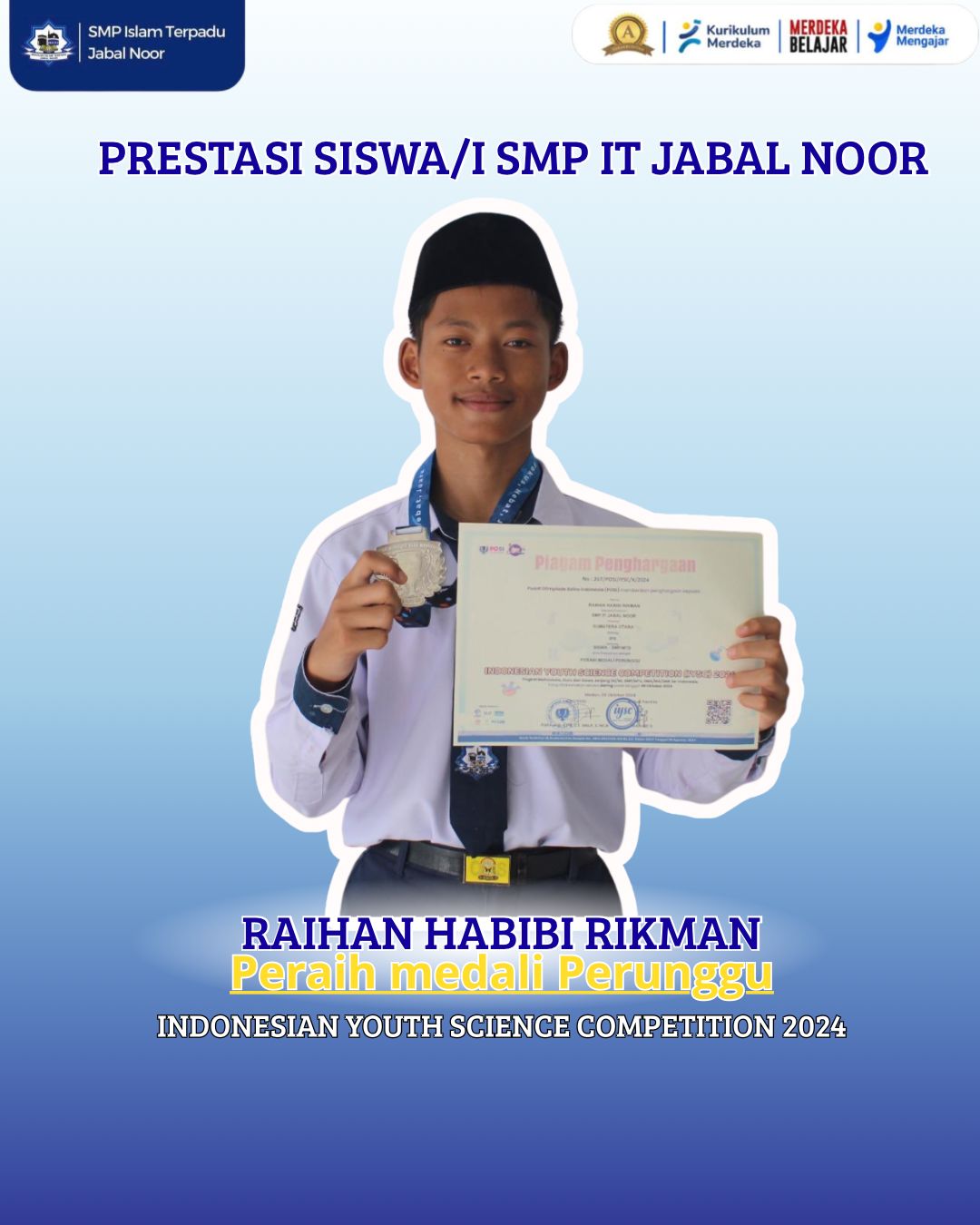 Galeri Medali Perunggu Indonesian Youth Science